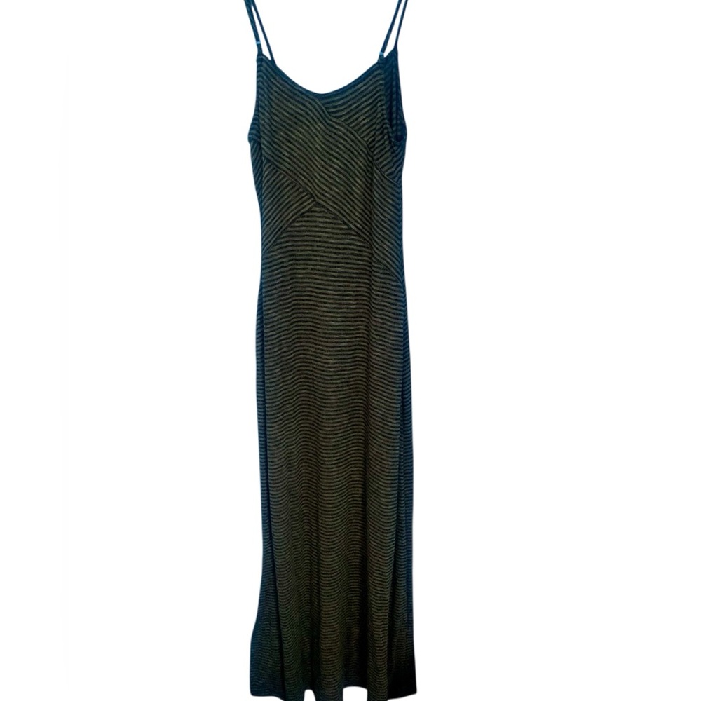 VTG Y2K Mossimo Green Black Maxi Slip Dress Size S